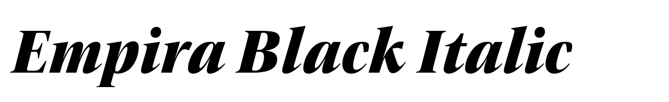 Empira Black Italic